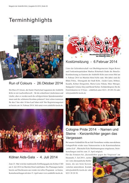 Magazin 02_2013_ger_FINAL.indd - Aidshilfe Köln