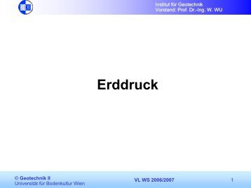 Erddruck