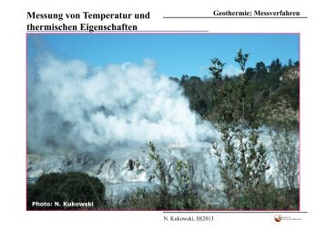 Geothermie: Messverfahren