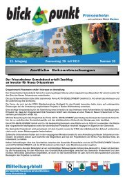 Mitteilungsblatt - Gemeinde Friesenheim