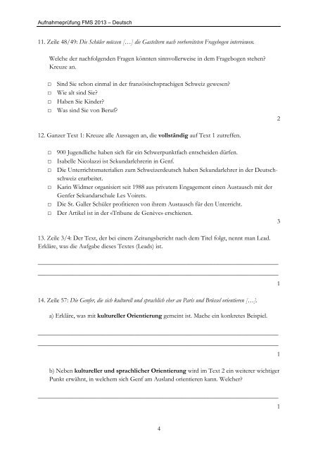 FMS 2013 Text Sprache Aufsatz - Neue Kantonsschule Aarau