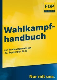 Wahlkampfhandbuch 2013 - FDP