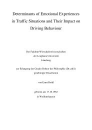 Determinants of Emotional Experiences in Traffic Situations ... - OPUS