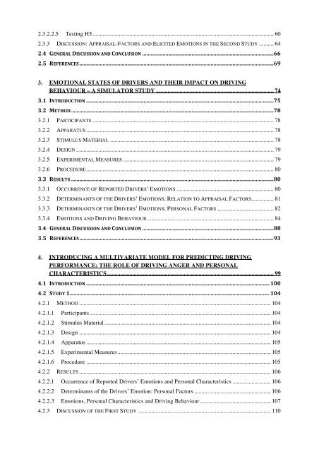 Determinants of Emotional Experiences in Traffic Situations ... - OPUS