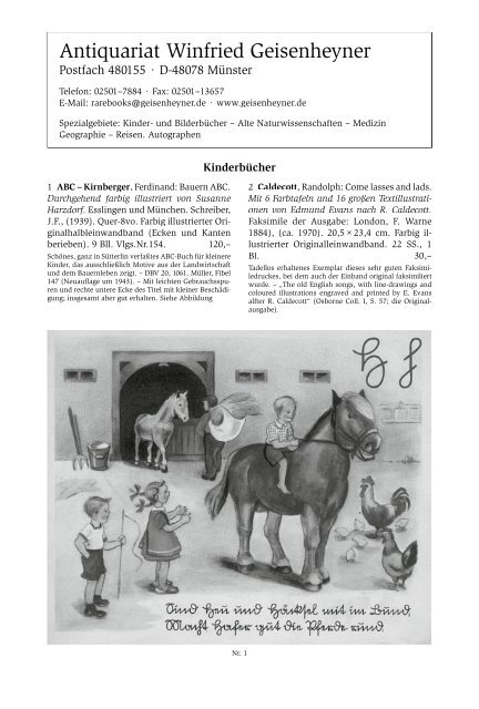 Katalogbeitrag als PDF-Datei - Antiquariat Matthias Loidl