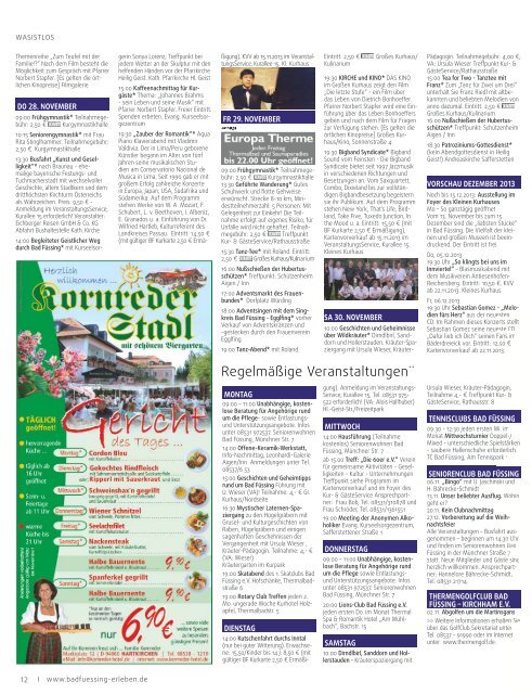 wasistlos bad füssing magazin - Nov 2013 - Bad Füssing erleben