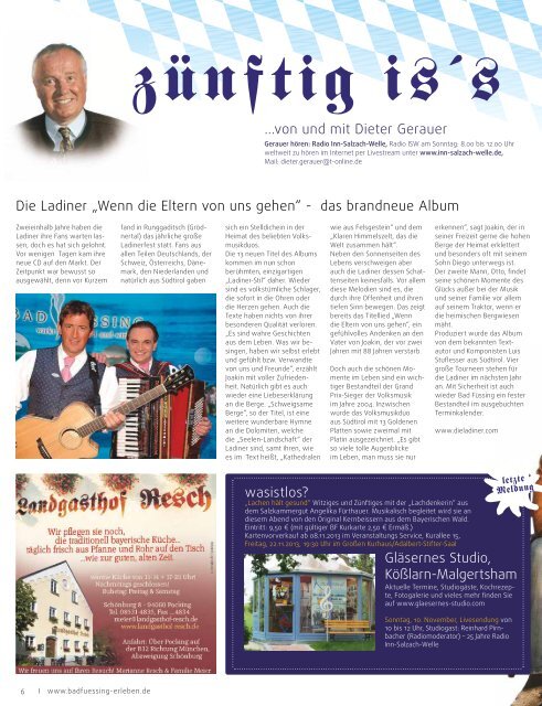 wasistlos bad füssing magazin - Nov 2013 - Bad Füssing erleben