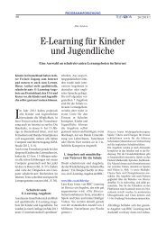 E-Learning für Kinder und Jugendliche