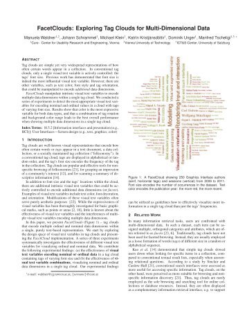 FacetClouds: Exploring Tag Clouds for Multi-Dimensional Data