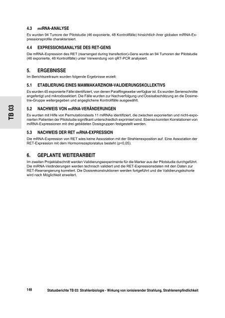 Programmreport 2012 - DORIS - Bundesamt für Strahlenschutz