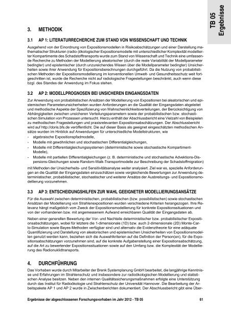 Programmreport 2012 - DORIS - Bundesamt für Strahlenschutz