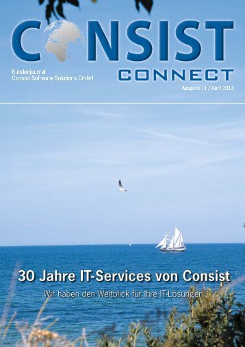 Consist Connect 11, April 2013 - Consist Software Solutions GmbH