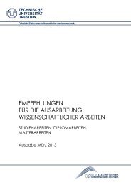 Empfehlungen für die Ausarbeitung wissenschaftlicher Arbeiten