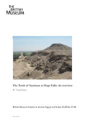 The Tomb of Sataimau at Hagr Edfu: An overview - British Museum
