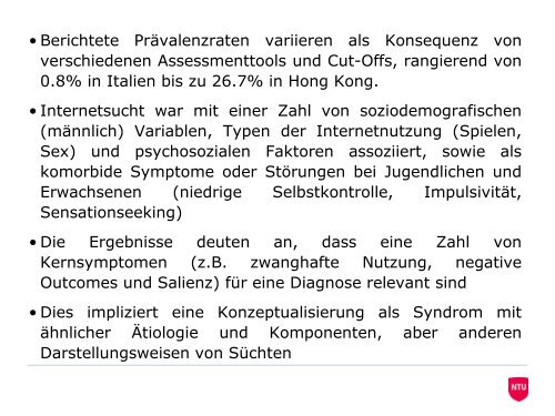 Risk factors for Internet Addiction and the situation in UK