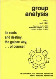 Milestones in the History of Group Analysis - Group Analytic Society
