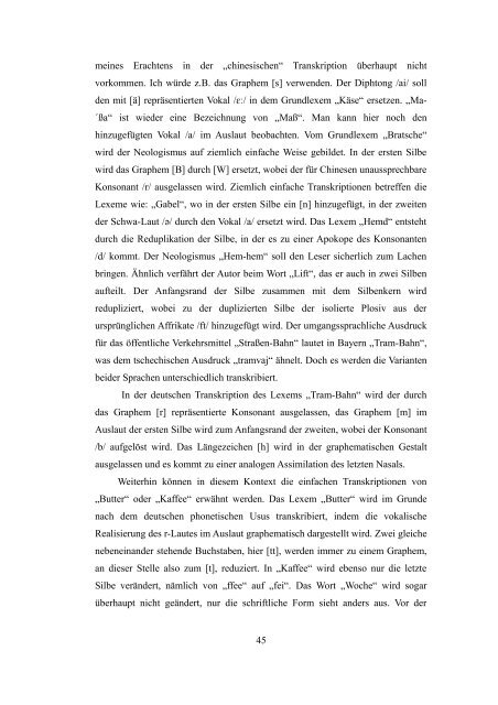 Briefe in die chinesische Vergangen - Theses