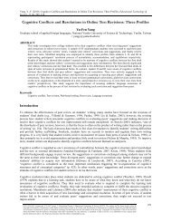 Cognitive Conflicts and Resolutions in Online Text Revisions: Three ...