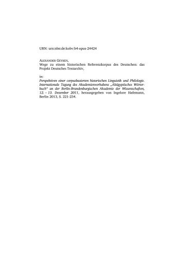 Dokument 1.pdf - edoc-Server der BBAW - Berlin-Brandenburgische ...