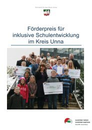 Förderpreis für inklusive Schulentwicklung im Kreis Unna