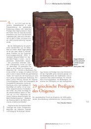 29 griechische Predigten des Origenes - Bibliotheksforum Bayern