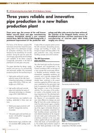 Three years reliable and innovative pipe production in ... - BFS GmbH