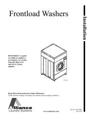 Frontload Washers Installation Manual - Huebsch