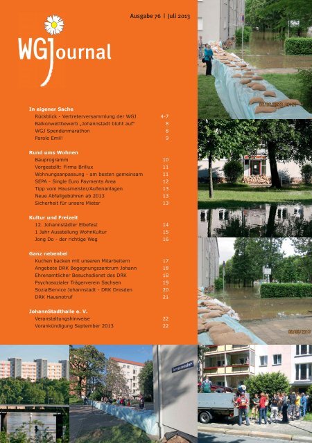 ournal - Wohnungsgenossenschaft Johannstadt eG