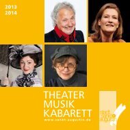 Theaterprogramm 2013/2014 - Stadt Sankt Augustin