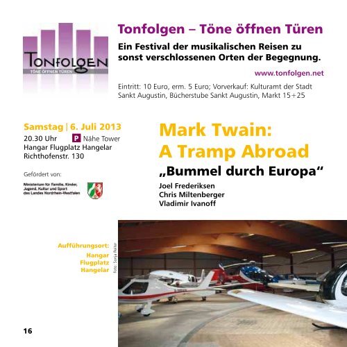 Theaterprogramm 2013/2014 - Stadt Sankt Augustin