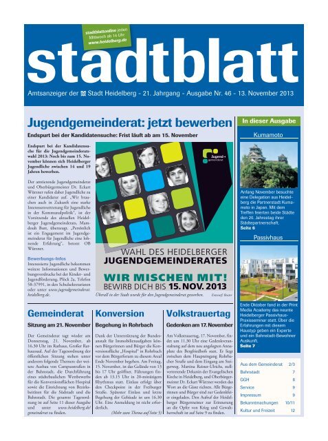 Ausgabe 37 vom 12. September 2012 - Stadt Heidelberg