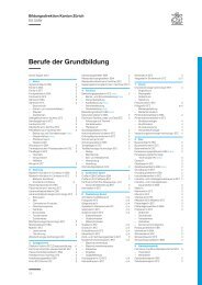 Liste Berufe der Grundbildung - Amt für Jugend und Berufsberatung