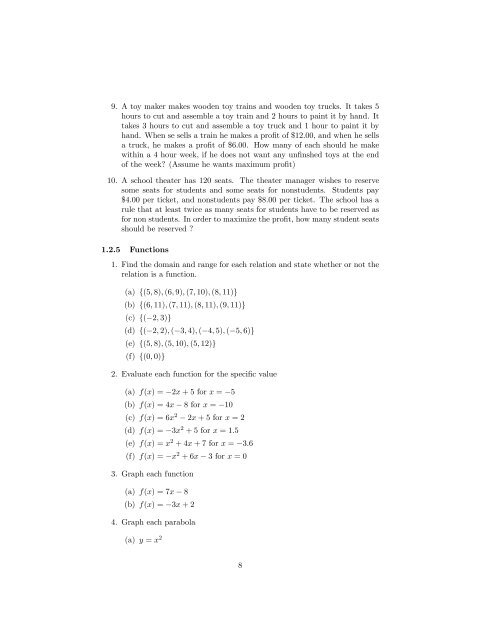 Exercises Sheet 4