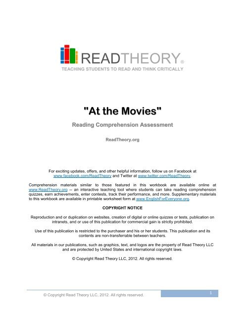 At The Movies English For Everyone