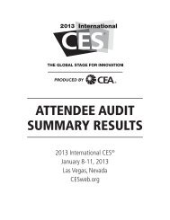 ATTENDEE AUDIT SUMMARY RESULTS - CES