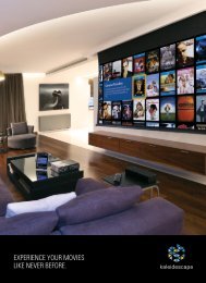 EXPERIENCE YOUR MOVIES LIKE NEVER BEFORE. - Kaleidescape