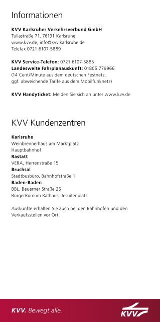 Murgtal - KVV - Karlsruher Verkehrsverbund