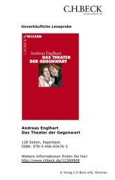 Das Theater der Gegenwart - C.H. Beck