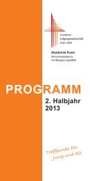 PDF-Halbjahresprogramm - Akademie Kues