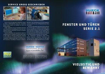 vielseitig und bewÃ¤hrt fenster und tÃ¼ren serie 2.1 - HUECK + ...