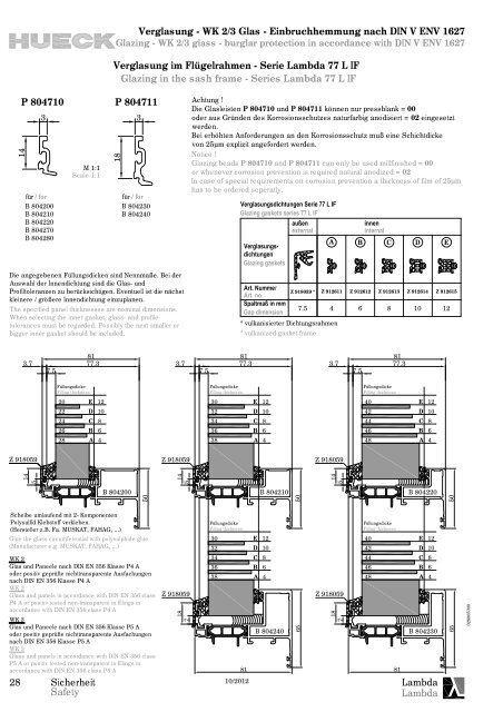 Serie LAMBDA - HUECK + RICHTER Aluminium GmbH