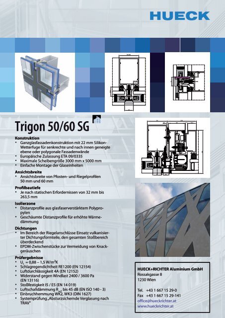 Datenblatt_Trigon SG_HR.pdf - HUECK + RICHTER Aluminium GmbH