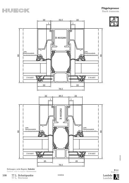 Serie LAMBDA 77 L - HUECK + RICHTER Aluminium GmbH