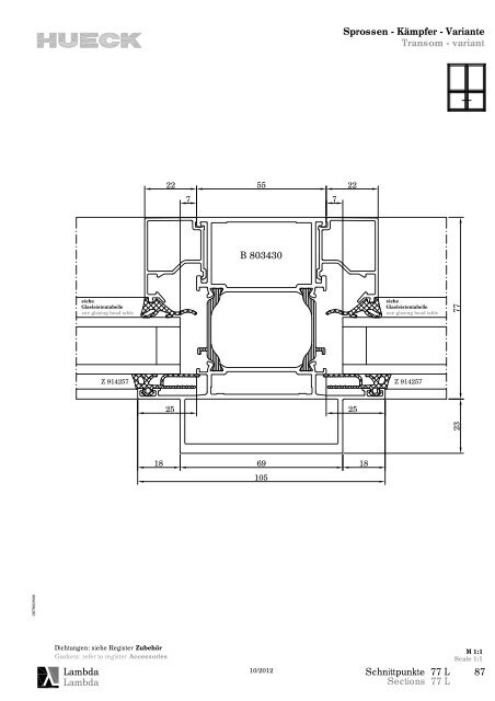 Serie LAMBDA 77 L - HUECK + RICHTER Aluminium GmbH