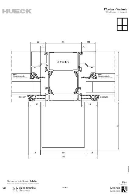 Serie LAMBDA 77 L - HUECK + RICHTER Aluminium GmbH