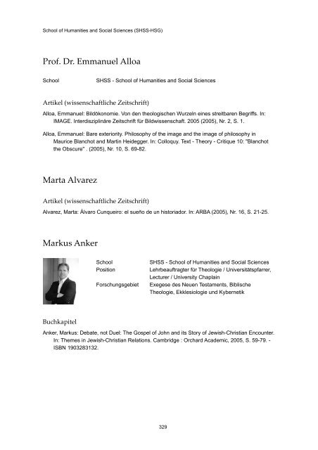 Publikationsverzeichnis 2005 - Alexandria - Universität St.Gallen