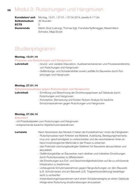 Studienprogramm (PDF) - Hochschule für Architektur, Holz und Bau ...