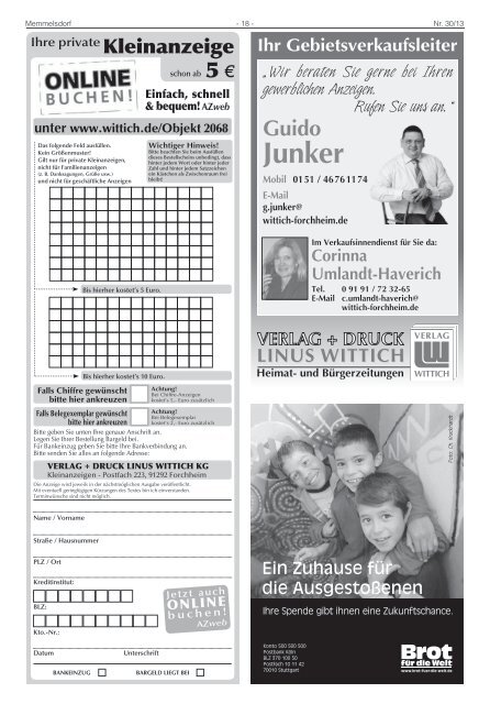 Mitteilungsblatt KW 30 - Memmelsdorf