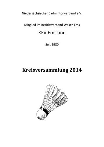 Bericht zur Jahreshauptversammlung Badminton Emsland