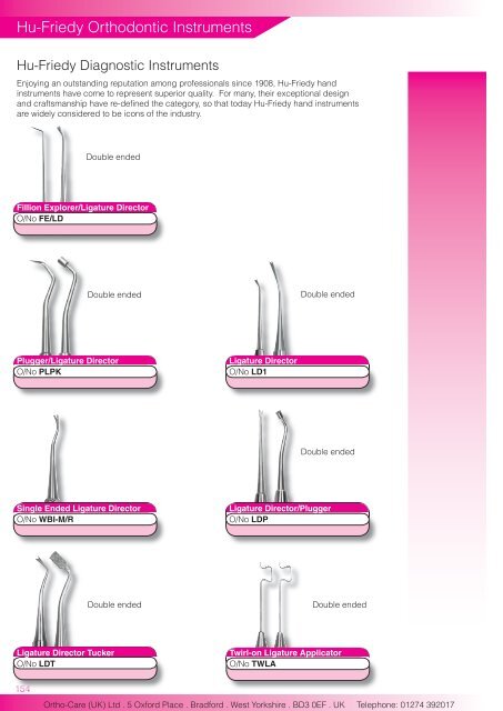 19 Hu-Friedy Orthodontic Instruments.indd - Hu-Fa Dental